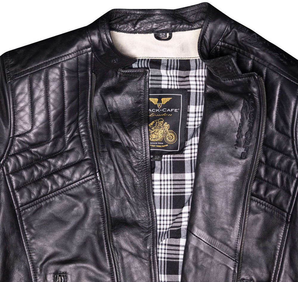 Black-Cafe London Sari Motorcycle Leather Jacket