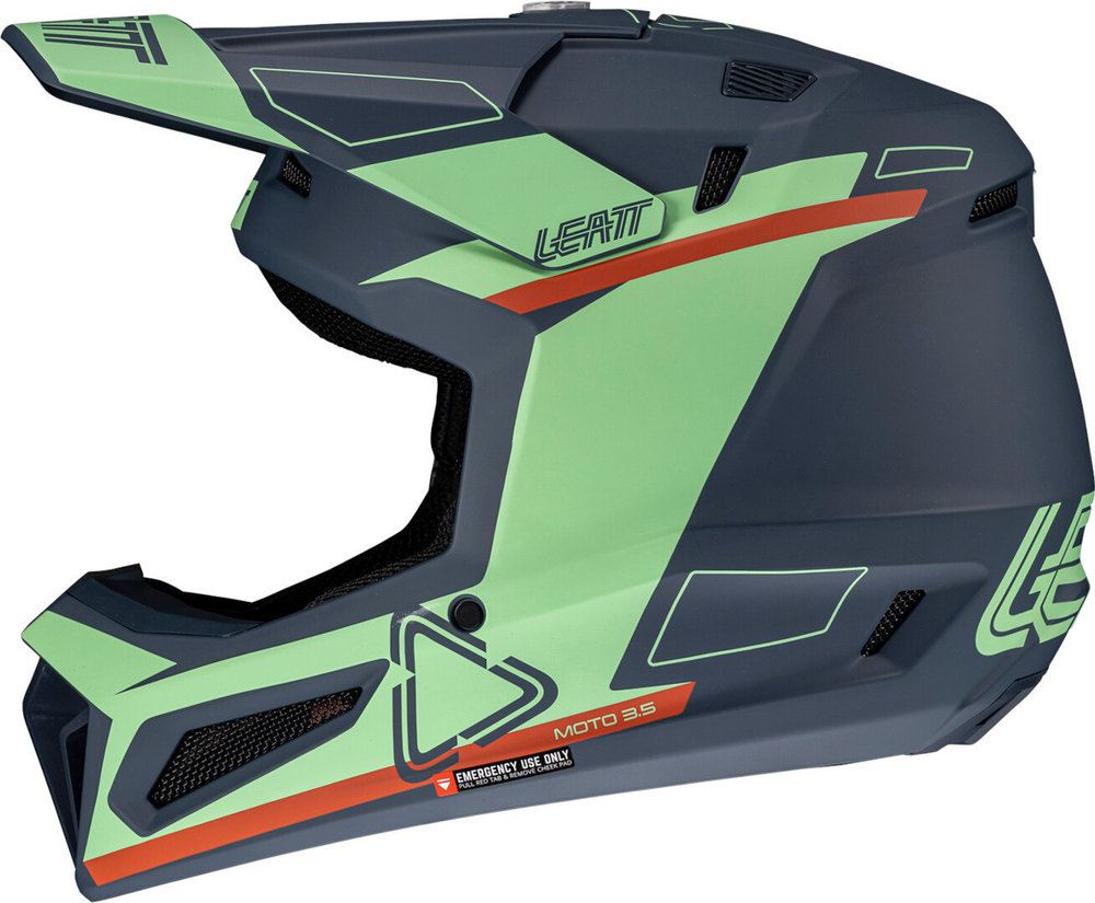 Leatt 3.5 Angled Motocross Helmet with Goggles