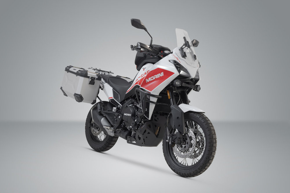 SW-Motech TRAX ADV aluminium case system - Silver. 45/45 l. Moto Morini X-Cape 650 (21-).