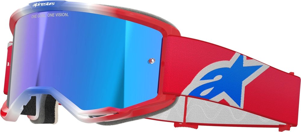 Alpinestars Vision 5 Corp Tricolor Mirror Motocross Goggles