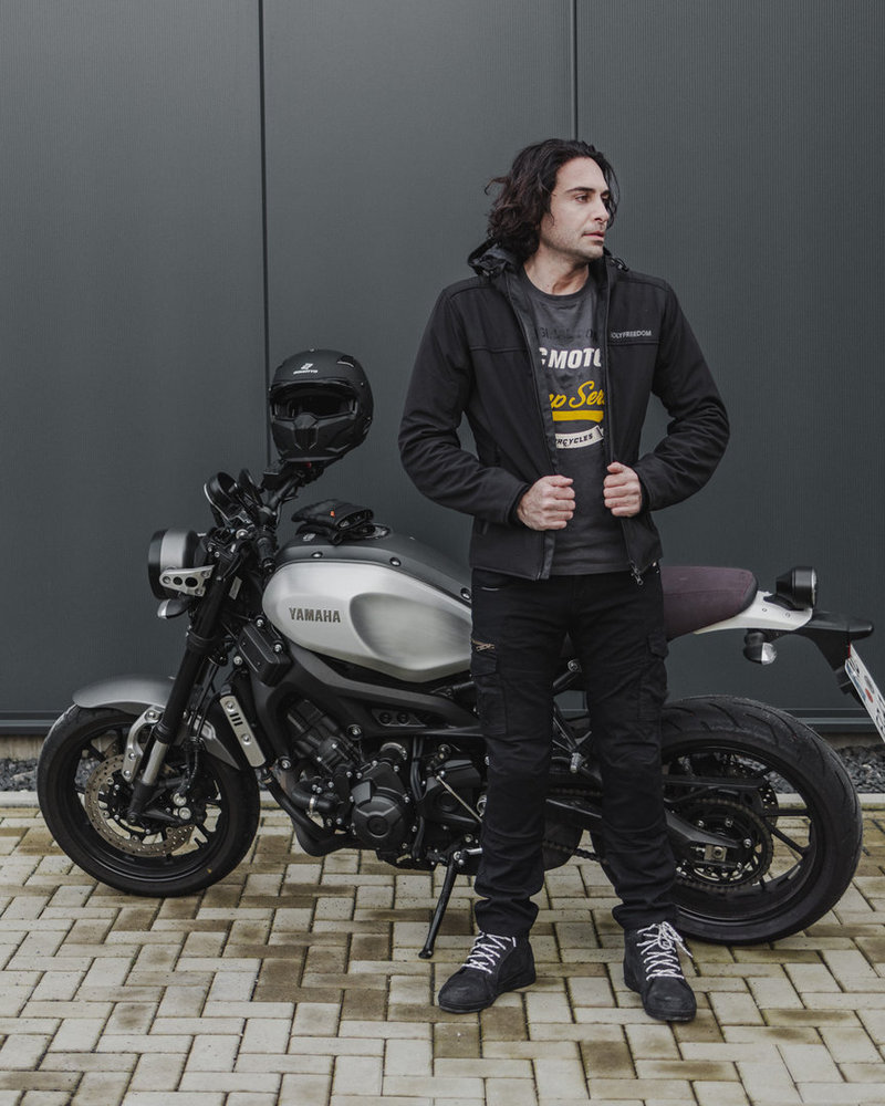 HolyFreedom Nero Motorcycle Zip Hoodie