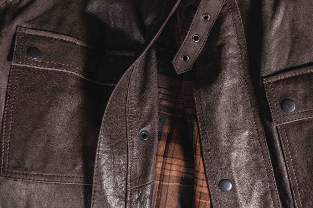 Black-Cafe London Retro Motorcycle Leather Jacket