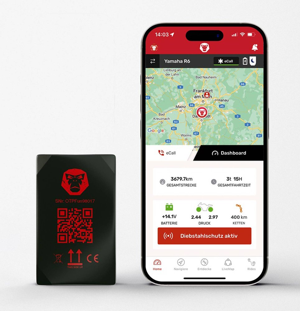 RideLink WingMan 4G, IP54 Tracking Modul
