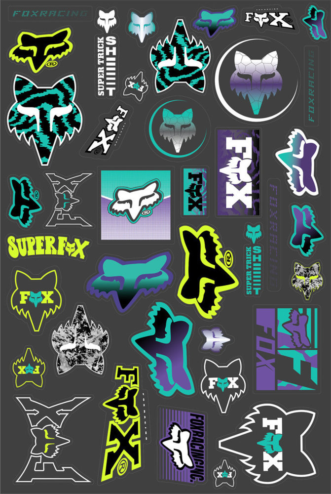 FOX Reprsnt Sticker Set
