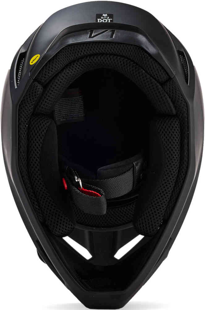 FOX V1 Matte Black 2023 Youth Motocross Helmet