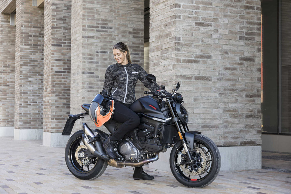 Lindstrands Fryken Camo Ladies Motorcycle Textile Jacket