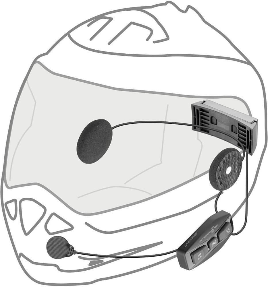 Interphone U-com 2 Bluetooth Communication System Double Pack