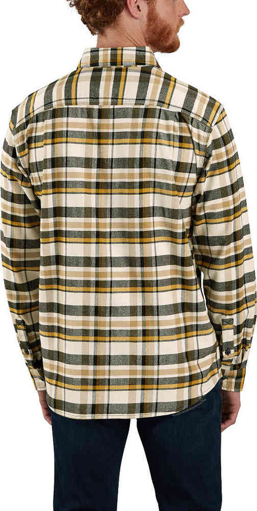 Carhartt Rugged Flex Relaxed Fit Midweight Flannel Long-Sleeve Plaid Shirt