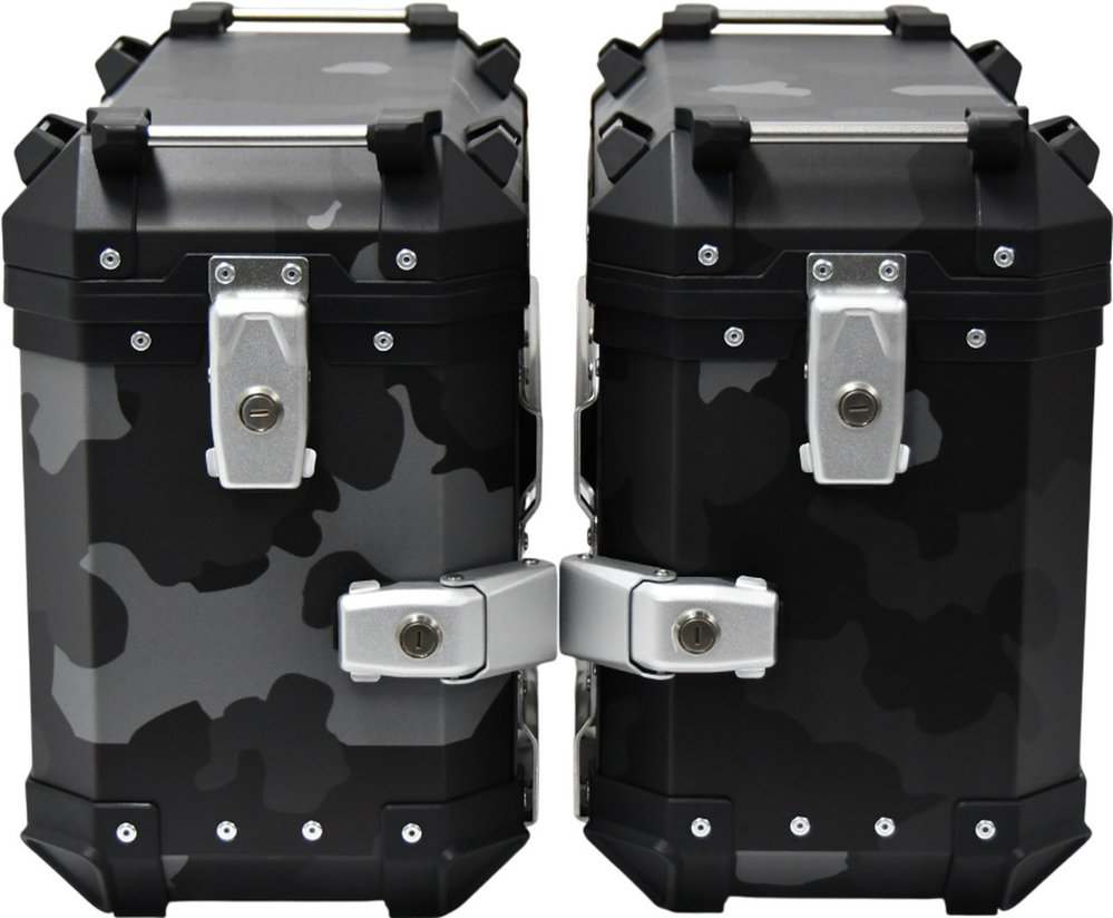 FC-Moto Terreno EVO Camo Black 36 L Alu Side Case Set + Lock Cylinder Set