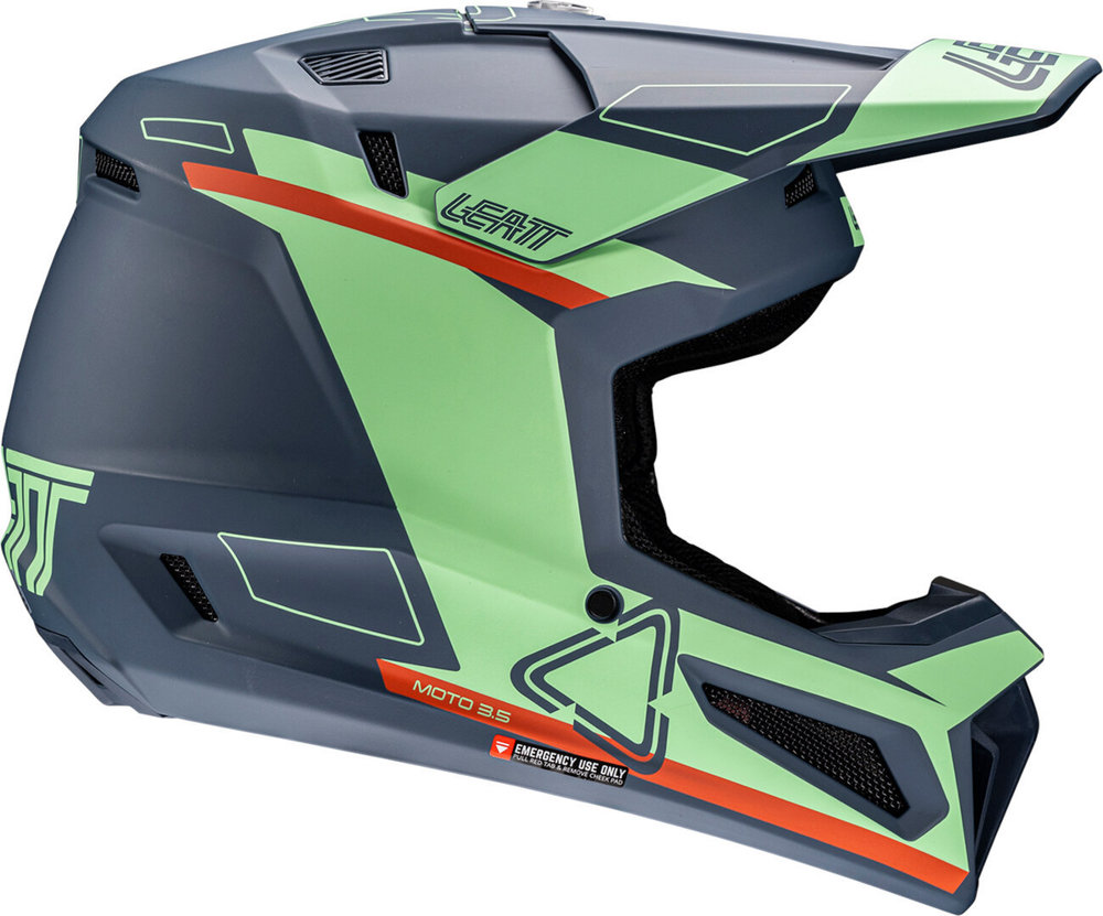 Leatt 3.5 Angled Motocross Helmet with Goggles