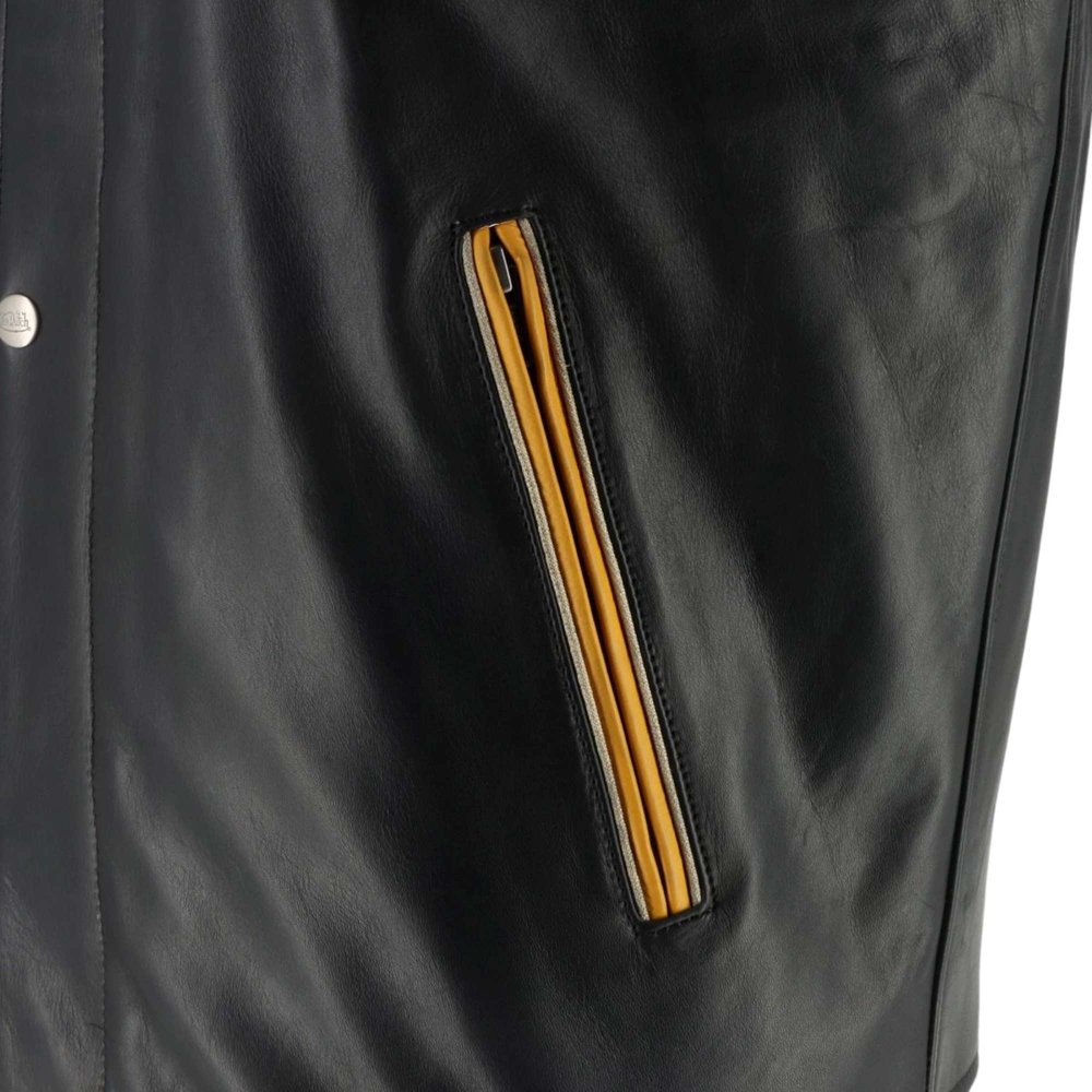 Von Dutch X Helstons Collegian Motorcycle Leather Jacket