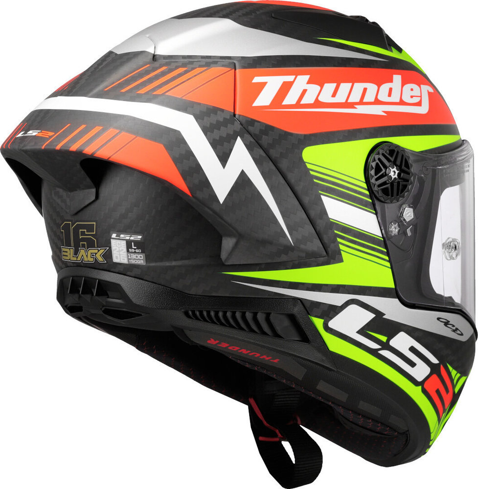 LS2 FF805 Thunder GP Black Replica Carbon Helmet