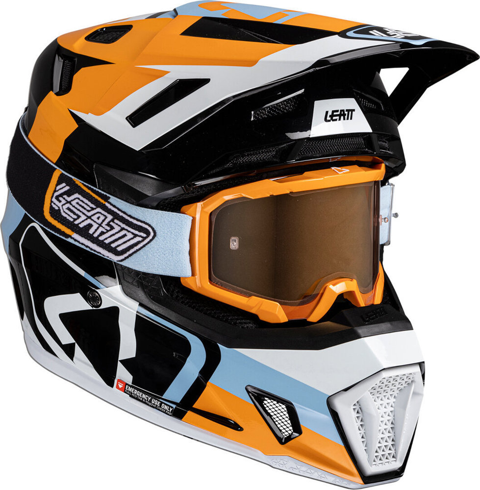 Leatt 7.5 Patch Motocross Helmet with Goggles
