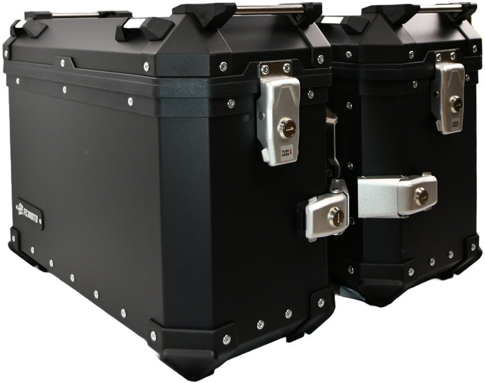 FC-Moto Terreno EVO Black 28 L Alu Side Case Set + Lock Cylinder Set