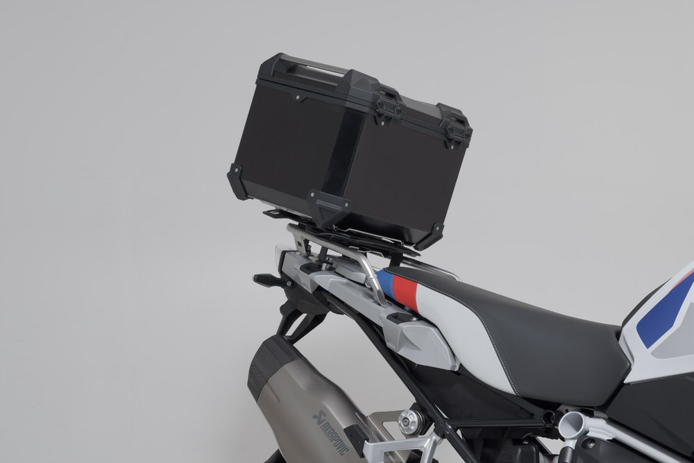 SW-Motech TRAX ADV top case system - Black. BMW R 1250 GS / Adv (21-) with Rallye seat.