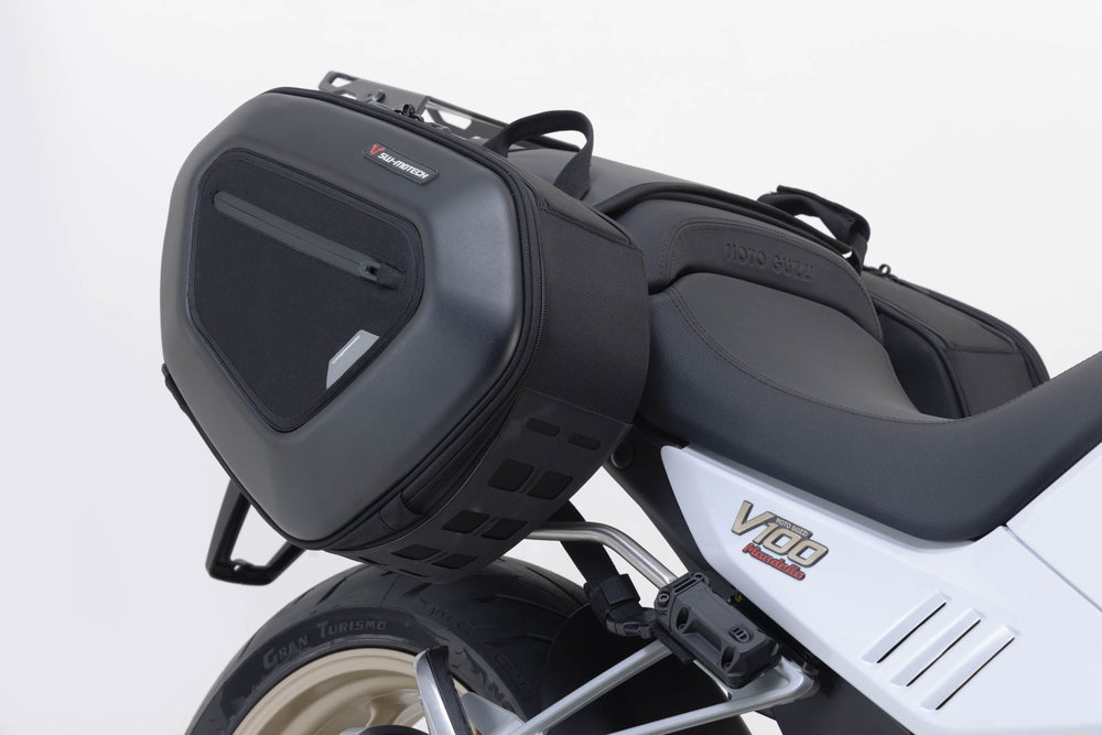 SW-Motech PRO BLAZE saddlebag set - Black. Moto Guzzi V100 Mandello/S, Stelvio.