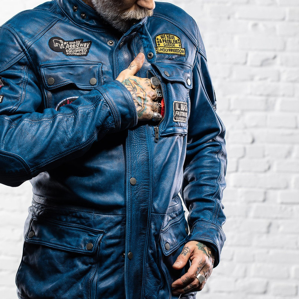 HolyFreedom Quattro Evolution Motorcycle Leather Jacket