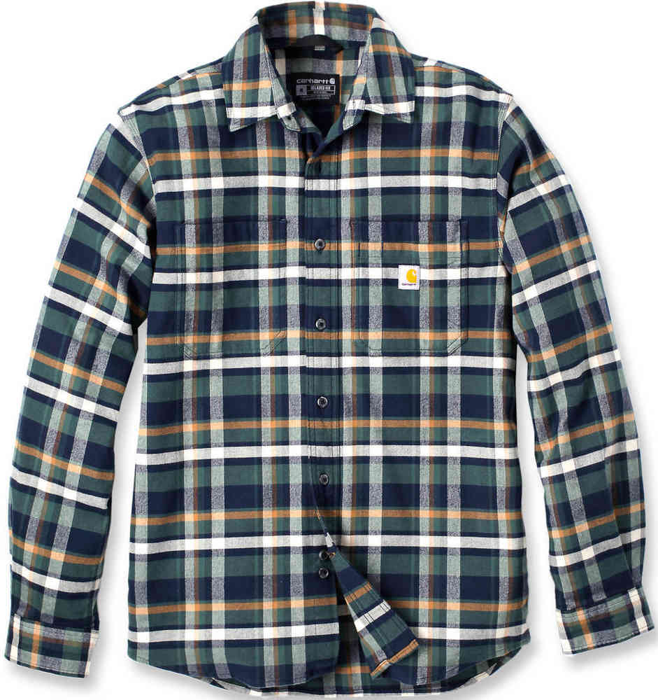 Carhartt Rugged Flex Relaxed Fit Midweight Flannel Long-Sleeve Plaid Shirt