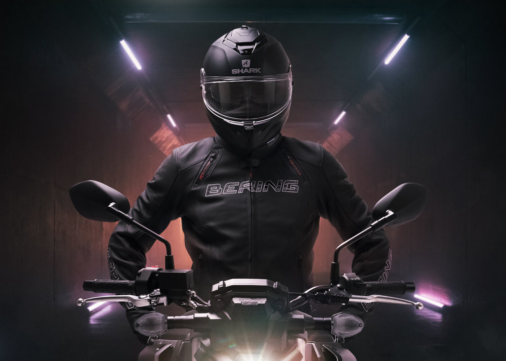 Bering Atomic Motorcycle Leather Jacket