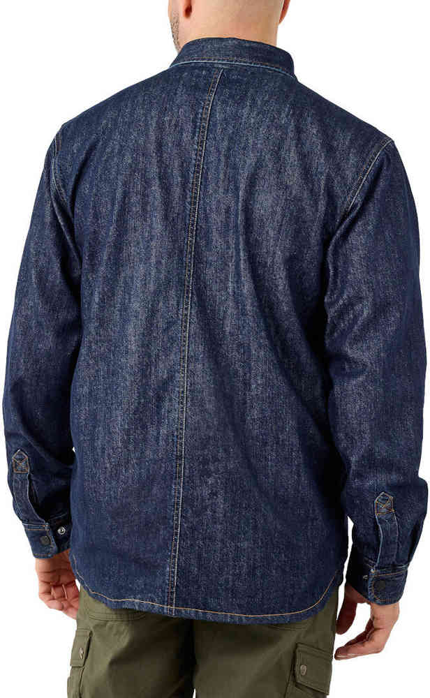 Carhartt Denim Fleece Lined Snap Front Shirt