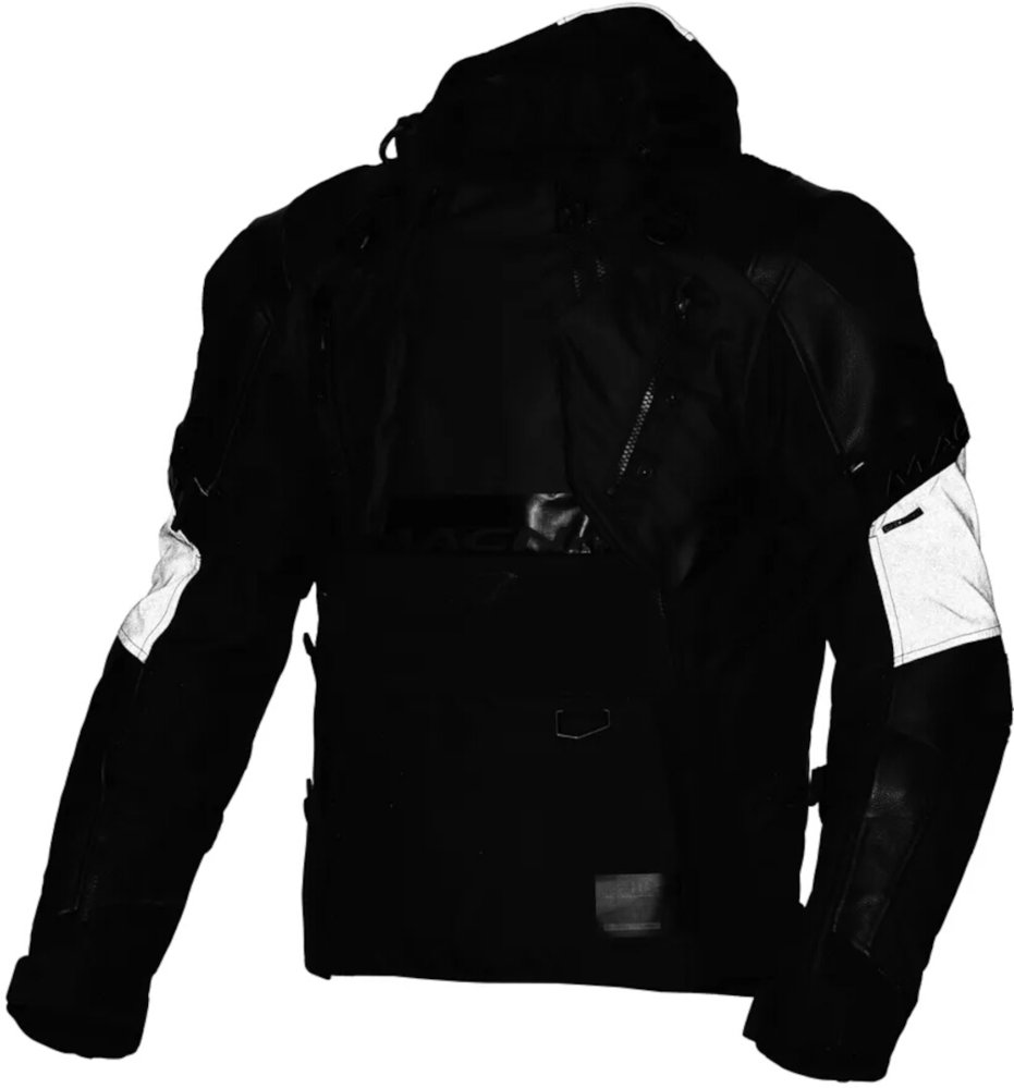 Macna Tryton NightEye waterproof Motorcycle Leather/Textile Jacket