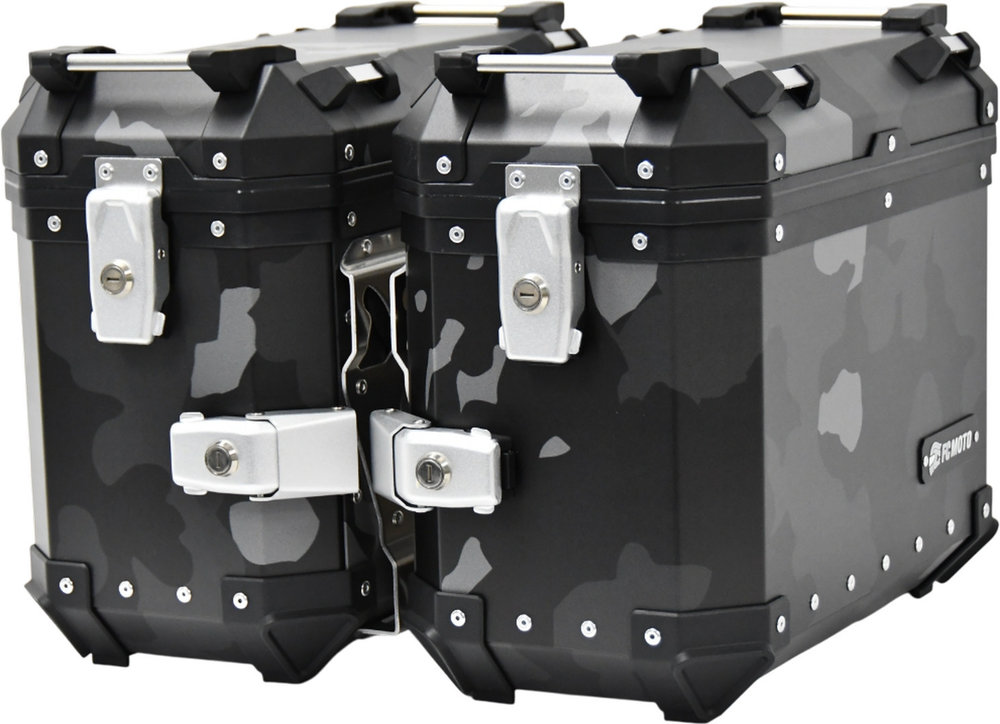 FC-Moto Terreno EVO Camo Black 28 L Alu Side Case Set + Lock Cylinder Set