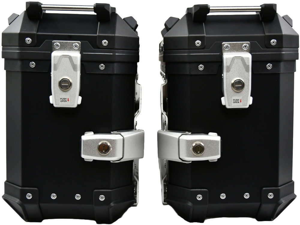 FC-Moto Terreno EVO Black 28 L Alu Side Case Set + Lock Cylinder Set