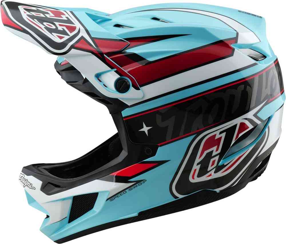 Troy Lee Designs D4 Mips Linear Polyacrylite Downhill Helm