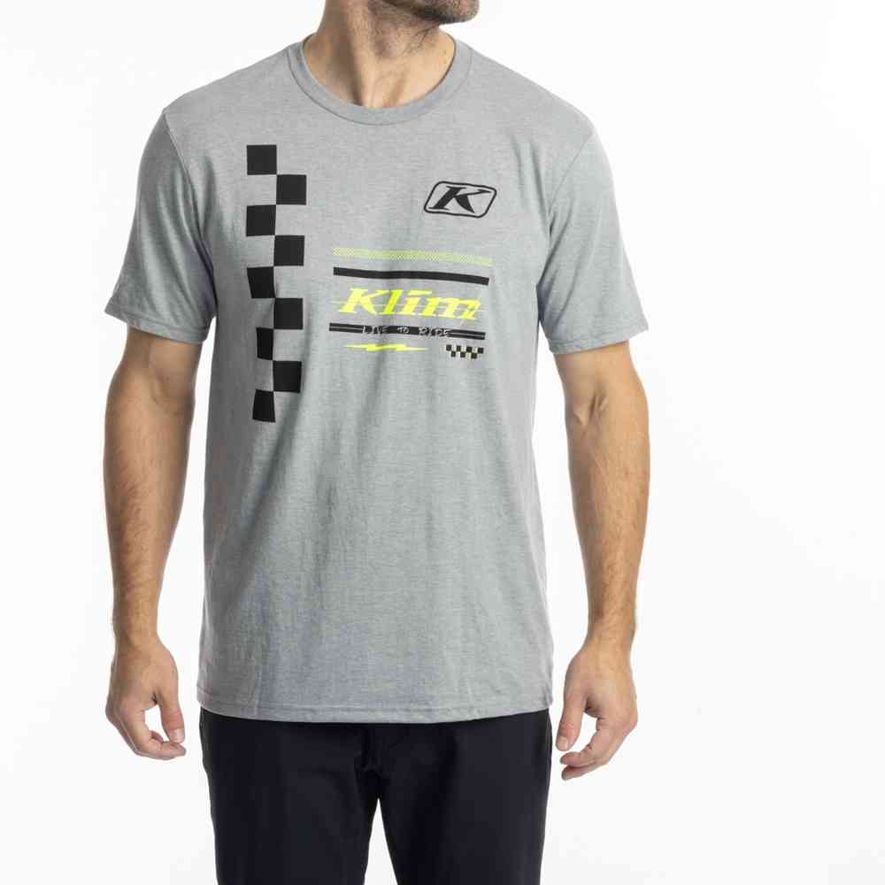 Klim Checkered Flag Tri-Blend T-Shirt