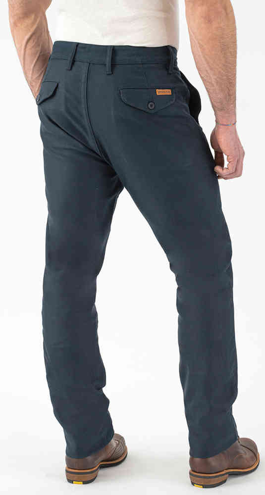 Rokker Navy Chino Motorcycle Textile Pants