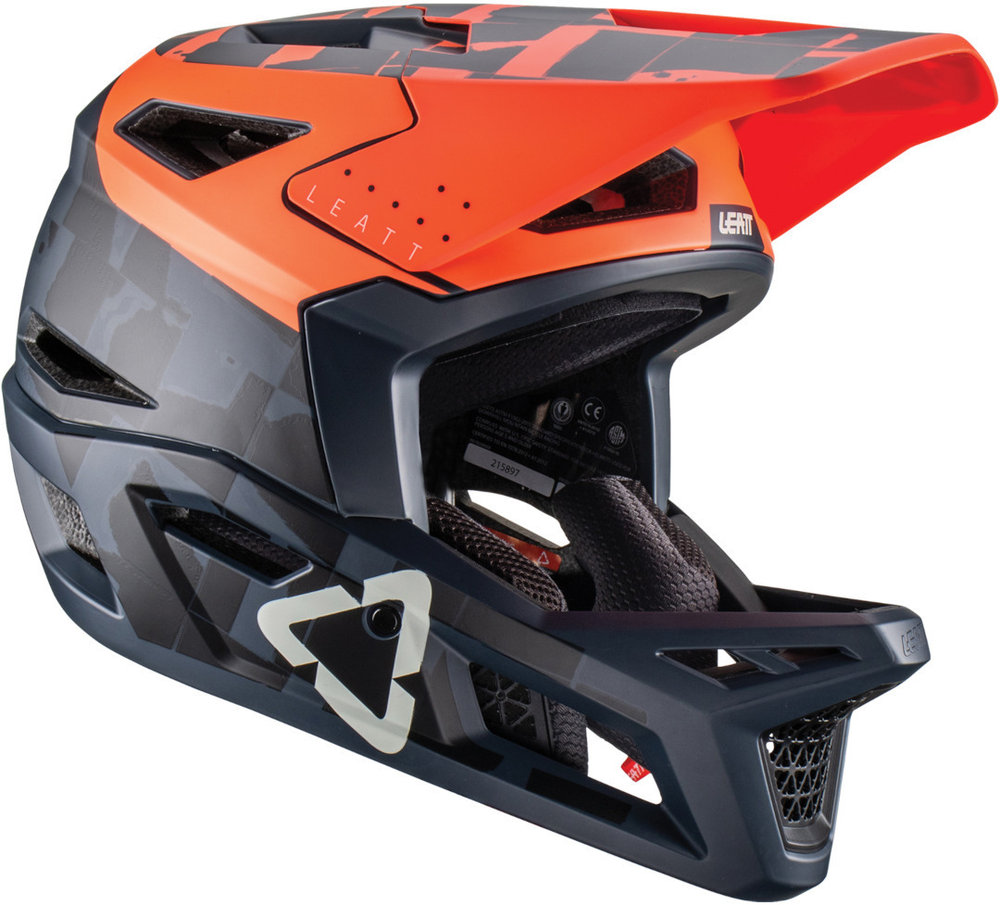 Leatt MTB Gravity 4.0 Orange/Black Downhill Helmet