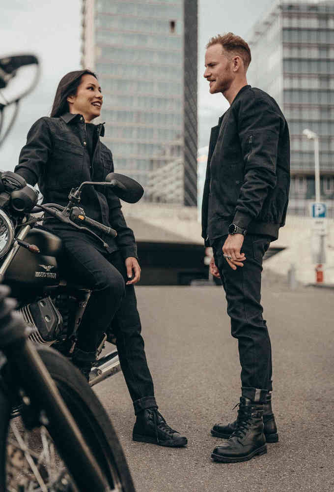 Pando Moto Steel Black 02 Motorcycle Jeans