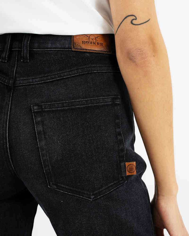 Rokker Tech Mid Straight Ladies Motorcycle Jeans