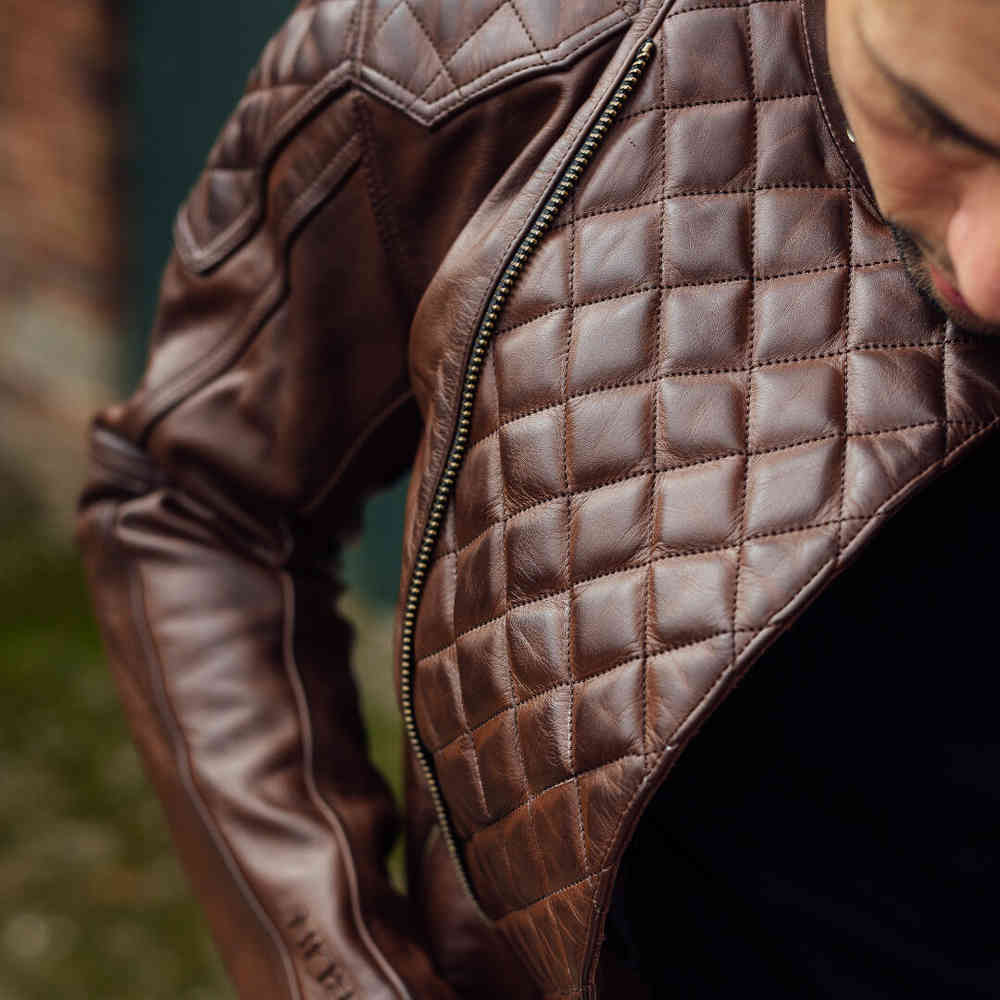 Merlin Chester D3O Cafe Motorcycle Leather Jacket