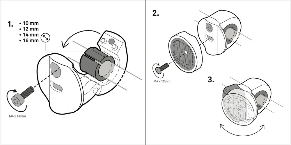Beeline Moto II Mirror and Handlebar Bracket