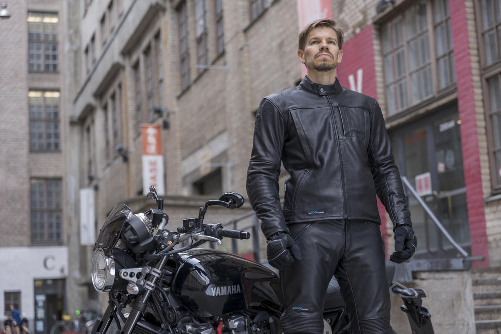 Halvarssons Racken waterproof Motorcycle Leather Jacket