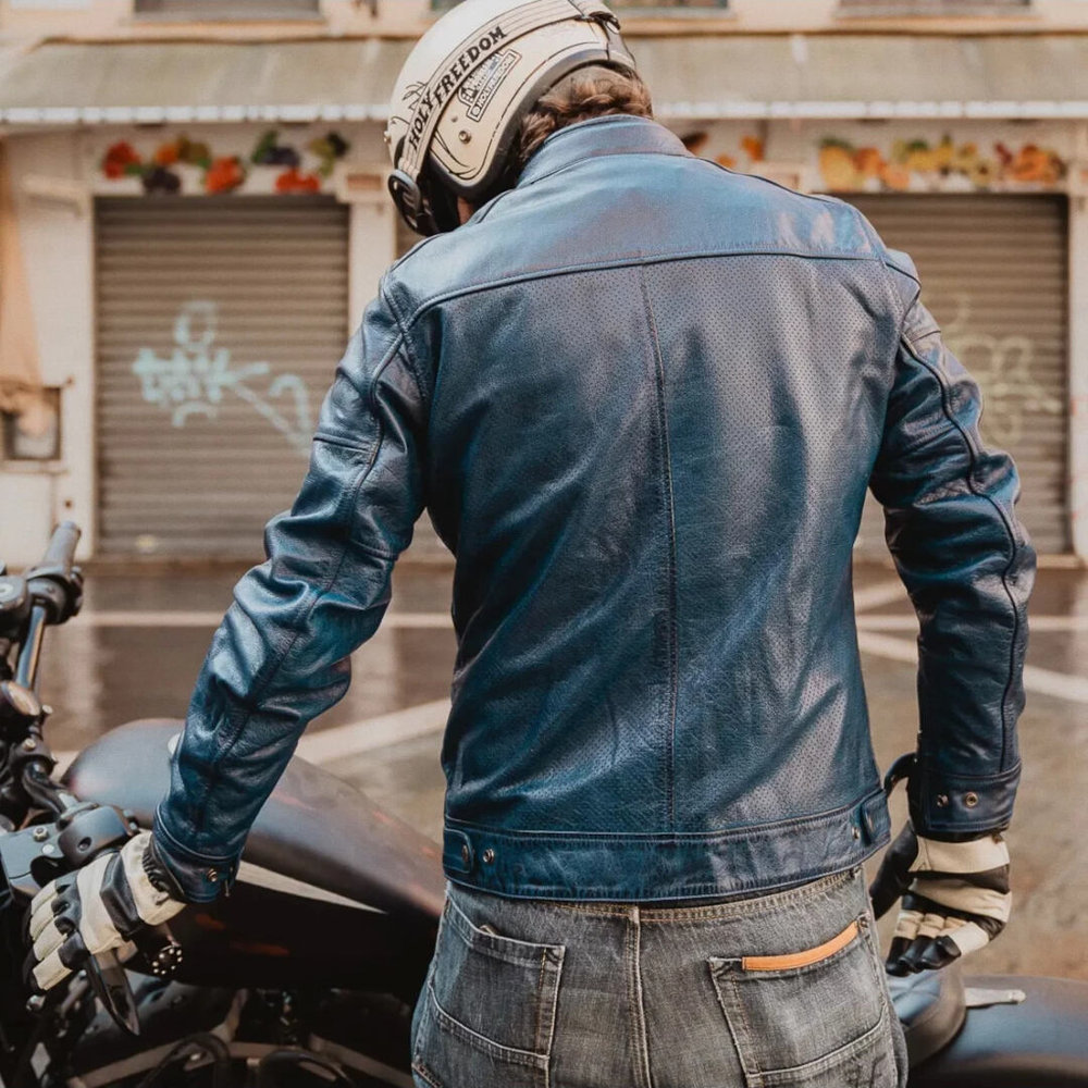 HolyFreedom Zero Summer perforated Motorcycle Leather Jacket
