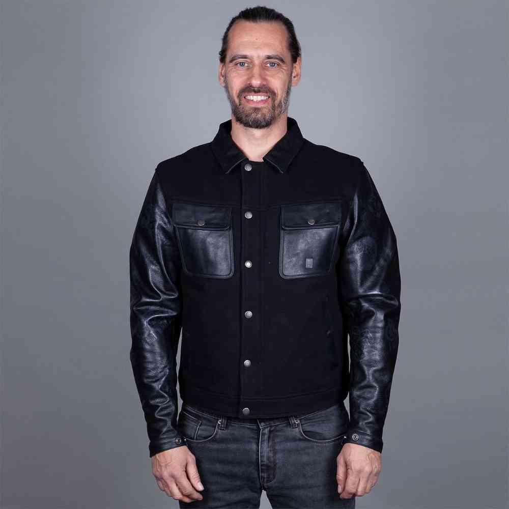 Helstons Kansas waterproof Motorcycle Textile Leather Jacket