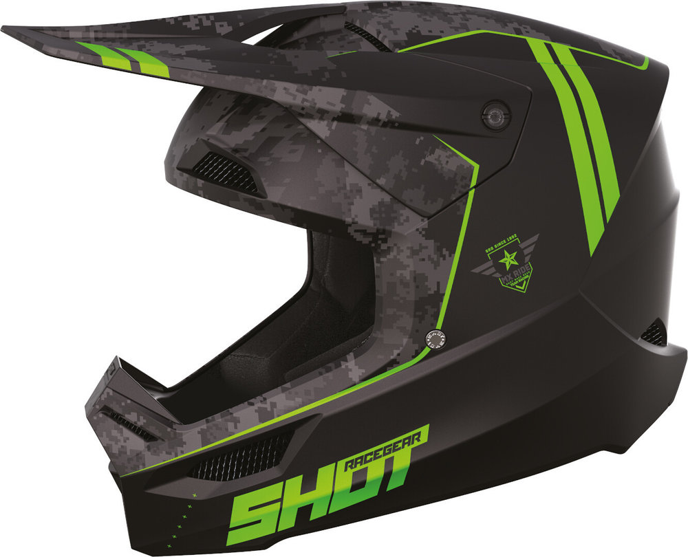 Shot Furious Army Motocross Helmet