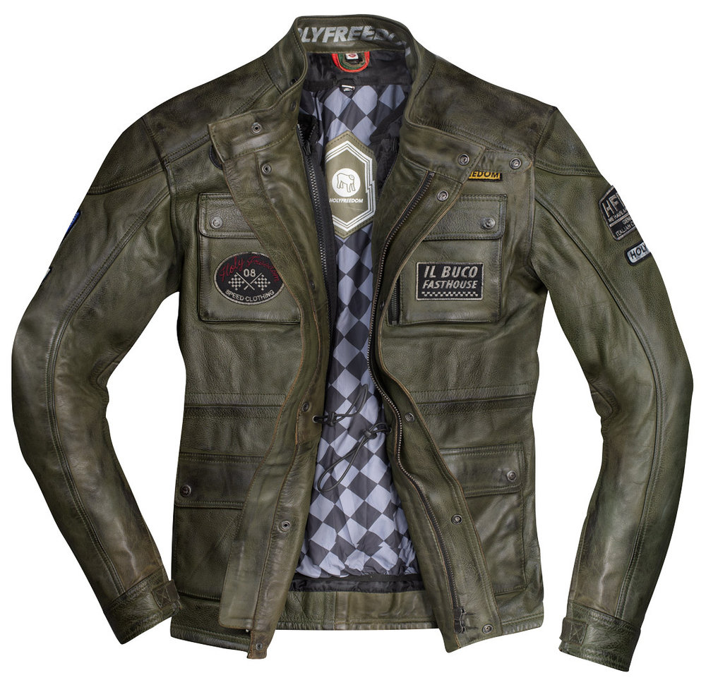 HolyFreedom Quattro Evolution Motorcycle Leather Jacket