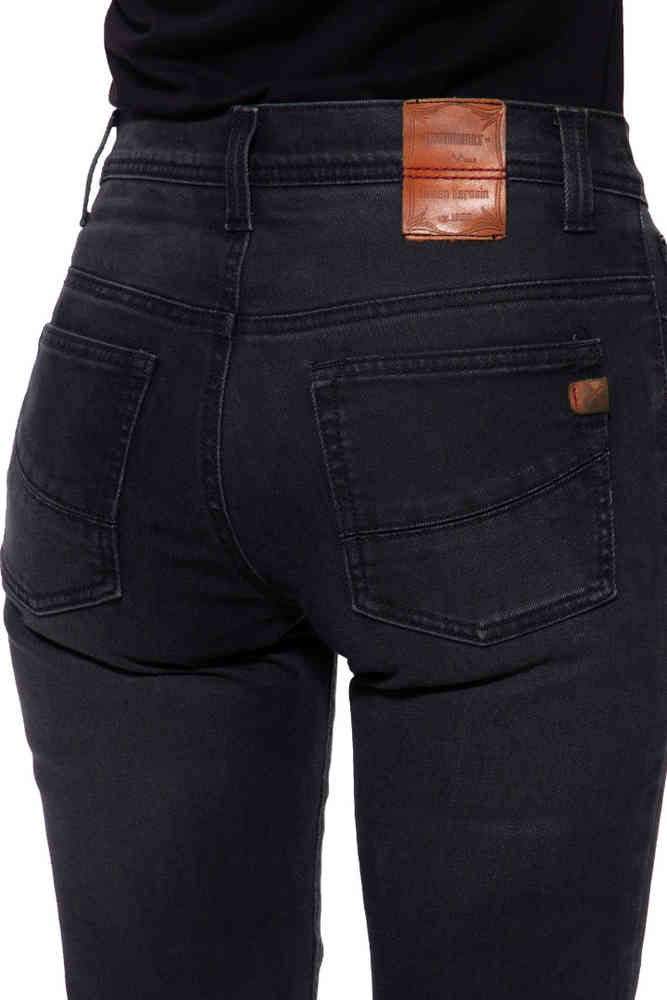 Queen Kerosin Motogear Black Ladies Motorcycle Jeans