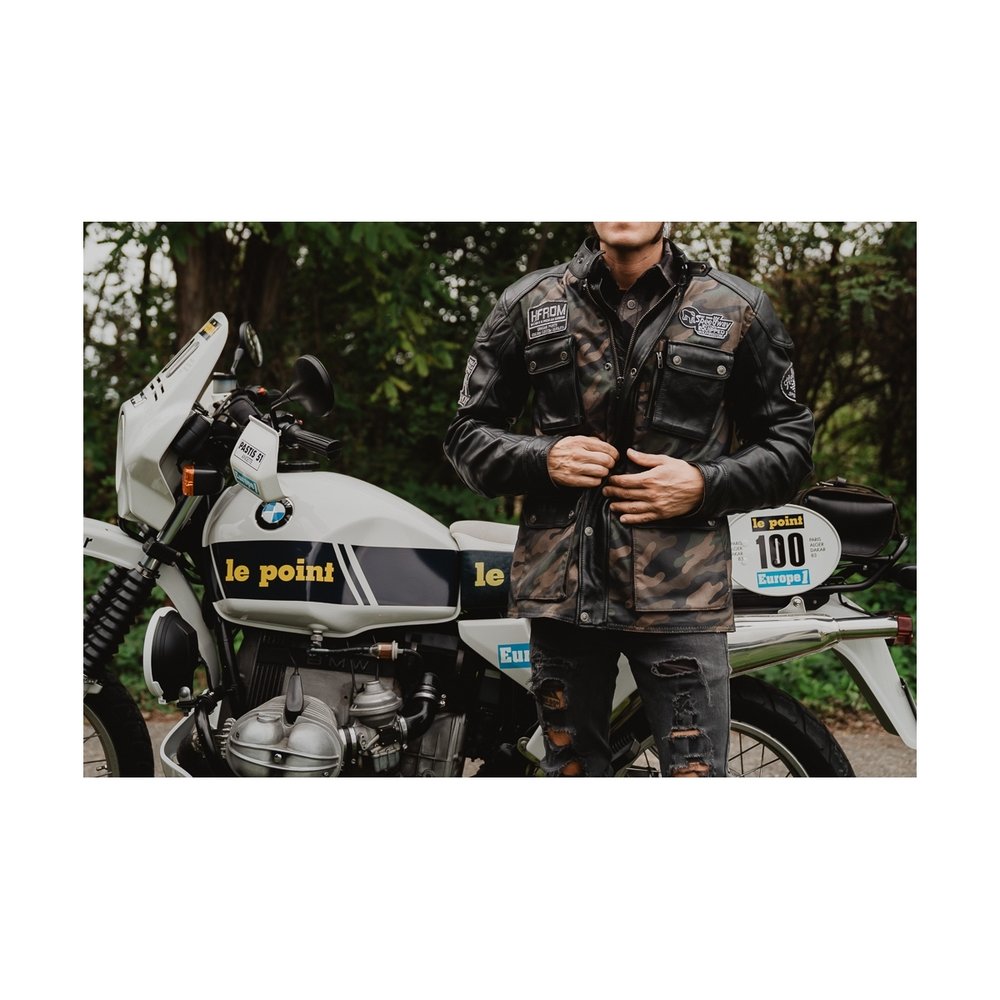HolyFreedom Quattro Camo Motorcycle Leather/Textile Jacket