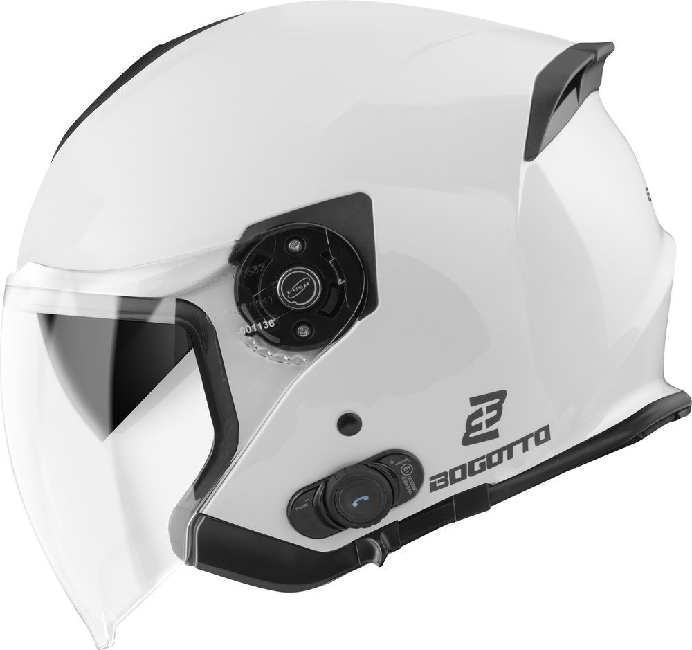 Bogotto H586 BT Solid Bluetooth Jet Helmet
