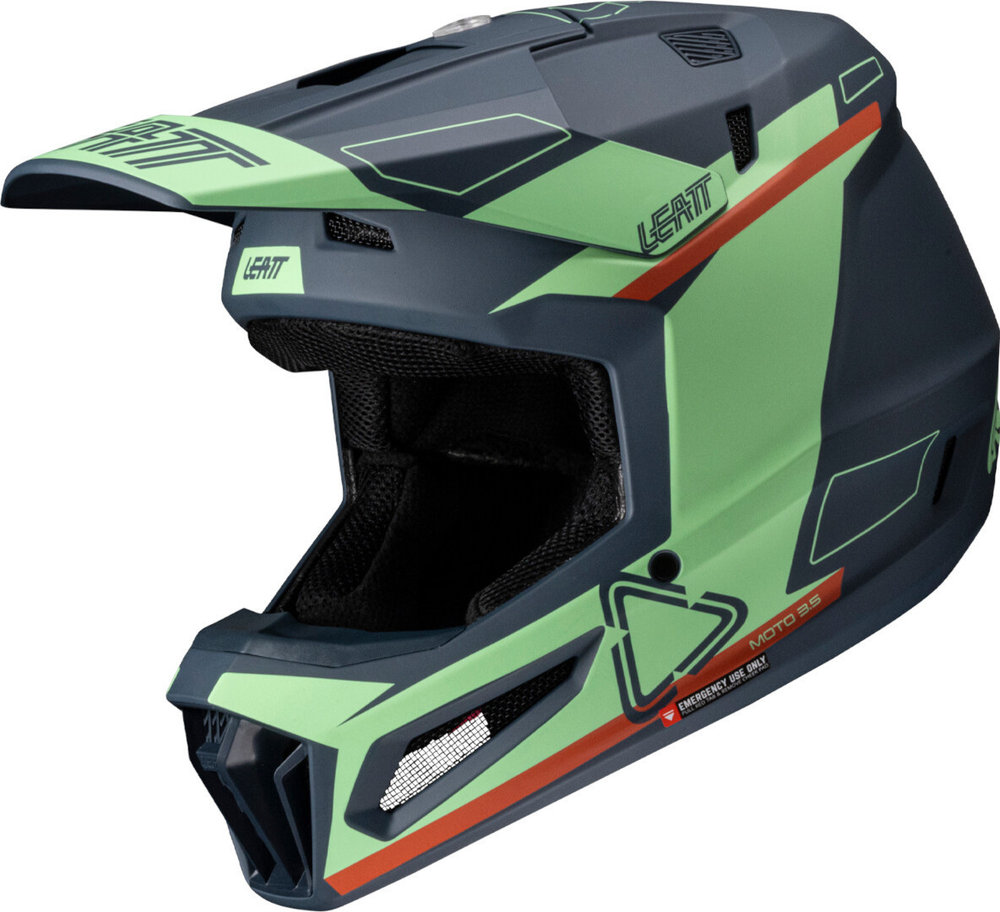 Leatt 3.5 Angled Motocross Helmet with Goggles