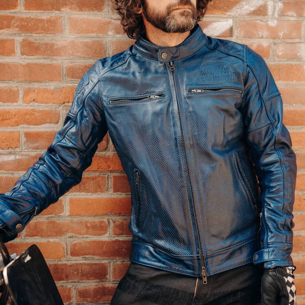 HolyFreedom Zero Summer perforated Motorcycle Leather Jacket