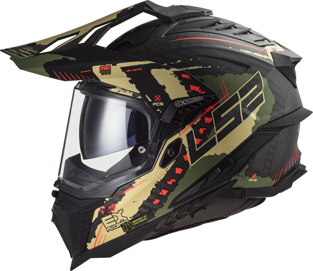 LS2 MX701 Explorer Carbon Extend 06 Motocross Helmet