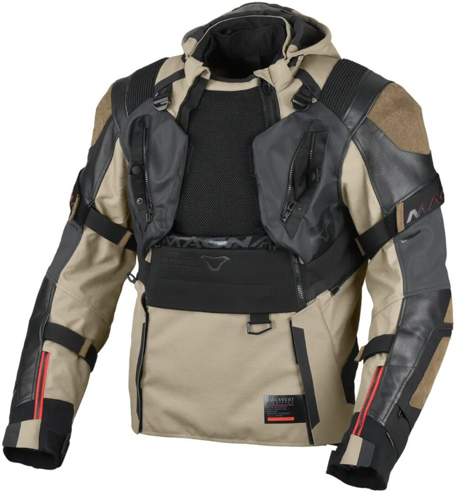 Macna Tryton NightEye waterproof Motorcycle Leather/Textile Jacket