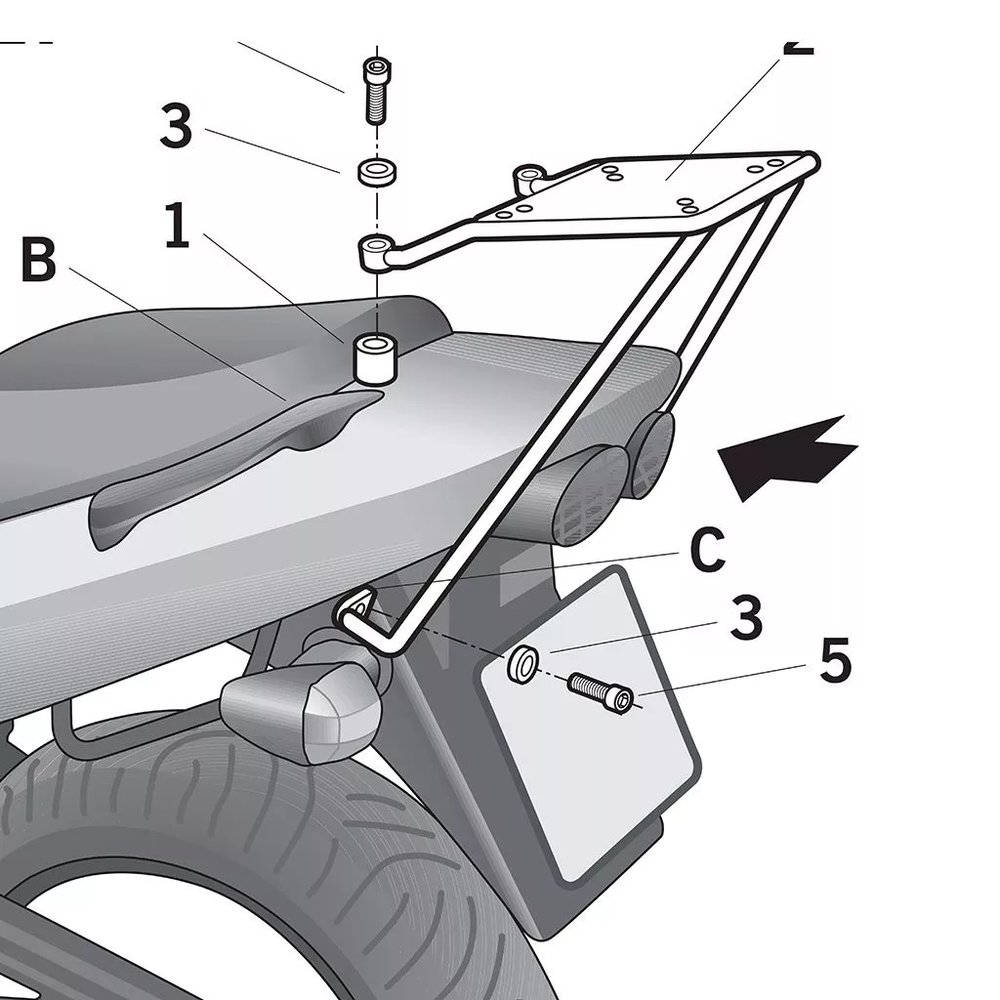 Top Master Topcase Fitting
