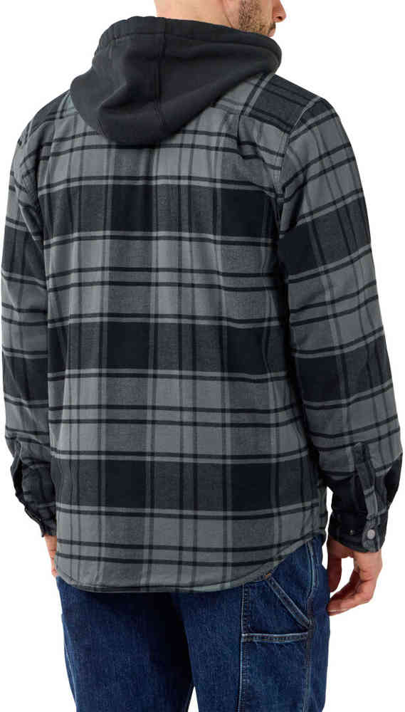 Carhartt Flannel Fleece Lined Hooded Shirt