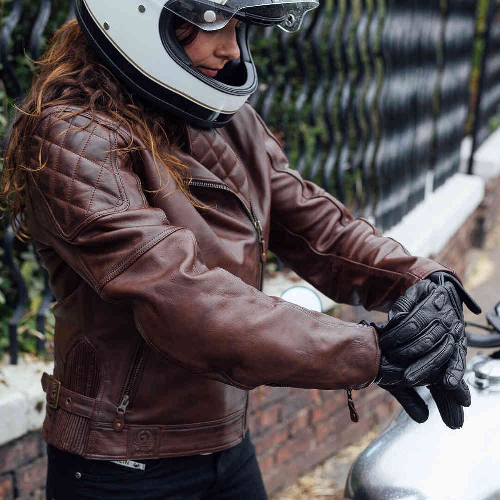 Merlin Bristol D3O Cafe Ladies Motorcycle Leather Jacket